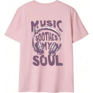 image:imageGirls Bowknot Letter Graphic Tshirt Short Sleeve Crew Neck Cute Summer Tee TopsPurple and Pink