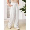 image:image2 Pack Girls Sweatpants Wide Leg Elastic Waist Pants with Pockets Baggy Joggers Track Pants TrendyBlack and White