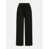 image:image2 Pack Girls Sweatpants Wide Leg Elastic Waist Pants with Pockets Baggy Joggers Track Pants TrendyGrey and Black