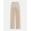 image:image2 Pack Girls Sweatpants Wide Leg Elastic Waist Pants with Pockets Baggy Joggers Track Pants TrendyKhaki Brown