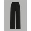 image:image2 Pack Girls Sweatpants Wide Leg Elastic Waist Pants with Pockets Baggy Joggers Track Pants TrendyMulticolor Black