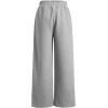 image:image2 Pack Girls Sweatpants Wide Leg Elastic Waist Pants with Pockets Baggy Joggers Track Pants TrendyMulticolor Grey