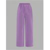 image:image2 Pack Girls Sweatpants Wide Leg Elastic Waist Pants with Pockets Baggy Joggers Track Pants TrendyMulticolor Pink