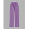 image:image2 Pack Girls Sweatpants Wide Leg Elastic Waist Pants with Pockets Baggy Joggers Track Pants TrendyMulticolor Pink