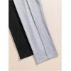 image:image2 Pack Girls Sweatpants Wide Leg Elastic Waist Pants with Pockets Baggy Joggers Track Pants TrendyMulticolored