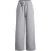 image:image2 Pack Girls Sweatpants Wide Leg Elastic Waist Pants with Pockets Baggy Joggers Track Pants TrendyPink and Grey