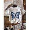 image:imageGirls 3 Packs Star Butterfly Graphic Tees Crew Neck Short Sleeve T Shirt Casual TopsStar White Pink Black
