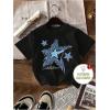 image:imageGirls 3 Packs Star Butterfly Graphic Tees Crew Neck Short Sleeve T Shirt Casual TopsStar White Pink Black