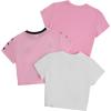image:imageGirls 3 Packs Star Butterfly Graphic Tees Crew Neck Short Sleeve T Shirt Casual TopsWhite Pink Black