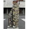image:imageWomens Drawstring Waist Straight Streetwear Long Wide Leg Pants Casual Loose Baggy Workout Long Fall SweatpantsDeep Camo