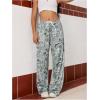 image:imageWomens Drawstring Waist Straight Streetwear Long Wide Leg Pants Casual Loose Baggy Workout Long Fall SweatpantsMulticolor Grey