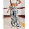 image:imageWomens Drawstring Waist Straight Streetwear Long Wide Leg Pants Casual Loose Baggy Workout Long Fall SweatpantsMulticolor Grey