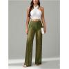 image:imageWomens Y2K Floral Lace See Through Pants Sheer Straight Leg Long Pants Club WearGreen