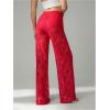 image:imageWomens Y2K Floral Lace See Through Pants Sheer Straight Leg Long Pants Club WearRed