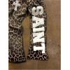 image:imageWomens Y2K Retro Letter Graphic Sweatpants Elastic Waist Wide Leg Drippy Pants Trousers StreetwearBrown