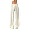 image:imageWomens Acid Washed Baggy Sweatpants Drawstring Waist Wide Straight Leg Track PantsBeige