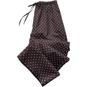 image:imageWomens Polka Dots Wide Leg Pants Drawstring High Waisted Baggy Pants Casual TrousersCoffee Brown