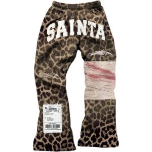 image:imageWomens Y2K Retro Letter Graphic Sweatpants Elastic Waist Wide Leg Drippy Pants Trousers StreetwearBrown Graphic