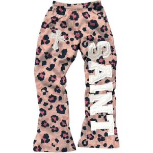 image:imageWomens Y2K Retro Letter Graphic Sweatpants Elastic Waist Wide Leg Drippy Pants Trousers StreetwearMedium Pink