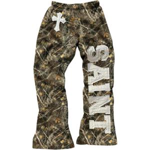 image:imageWomens Y2K Retro Letter Graphic Sweatpants Elastic Waist Wide Leg Drippy Pants Trousers StreetwearWhite