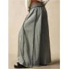image:imageWomens Baggy Sweatpants Color Block Patchwork Wide Leg Sweat Pants Palazzo Flowy Pants JoggersDeep Green