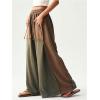 image:imageWomens Baggy Sweatpants Color Block Patchwork Wide Leg Sweat Pants Palazzo Flowy Pants JoggersMulticolor