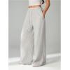 image:imageWomens Baggy Sweatpants Drawstring Wide Leg Sweatpants Sports Track Sweat Pants Trousers JoggersGrey