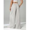 image:imageWomens Baggy Sweatpants Drawstring Wide Leg Sweatpants Sports Track Sweat Pants Trousers JoggersGrey