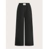 image:imageWomens Cheetah Leopard Pants Patched Elastic Waist Wide Leg Baggy Sweatpants Y2k Pants 2 PackBlack Leoaprd