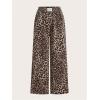 image:imageWomens Cheetah Leopard Pants Patched Elastic Waist Wide Leg Baggy Sweatpants Y2k Pants 2 PackMulticolor
