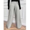 image:imageWomens Drawstring Elastic Waist Sweatpants Wide Leg Athletic PantsGrey