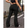 image:imageWomens High Waisted Flare Leggings Sports Yoga Flared Pants Bell Bottom TrousersBlack