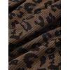 image:imageWomens Leopard Cheetah Corduroy Wide Leg Pants Elastic High Waisted Baggy Pants Casual TrousersMulticolor