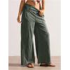 image:imageWomens Washed Baggy Pants Wide Leg Trousers High Waisted Loose Pants Casual OutfitsArmy Green