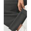 image:imageWomens Wide Leg Sweatpants Drawstring Waist Baggy Cargo Pants Casual Trousers with PocketsDark Grey