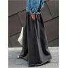 image:imageWomens Wide Leg Sweatpants High Elastic Waist Flowy Palazzo Pants Loose Baggy Pants BottomsDark Grey