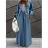 image:imageWomens Wide Leg Sweatpants High Elastic Waist Flowy Palazzo Pants Loose Baggy Pants BottomsDeep Blue