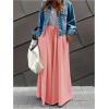 image:imageWomens Wide Leg Sweatpants High Elastic Waist Flowy Palazzo Pants Loose Baggy Pants BottomsLight Pink