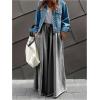 image:imageWomens Wide Leg Sweatpants High Elastic Waist Flowy Palazzo Pants Loose Baggy Pants BottomsPlain Light Grey