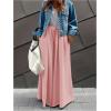 image:imageWomens Wide Leg Sweatpants High Elastic Waist Flowy Palazzo Pants Loose Baggy Pants BottomsPure Pink