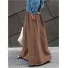 image:imageWomens Wide Leg Sweatpants High Elastic Waist Flowy Palazzo Pants Loose Baggy Pants BottomsSolid Brown