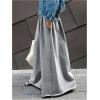 image:imageWomens Wide Leg Sweatpants High Elastic Waist Flowy Palazzo Pants Loose Baggy Pants BottomsSolid Grey