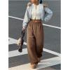 image:imageWomens Y2K Camo Maple Leaf Print Sweatpants Baggy Hip Pop Elastic Waist Long Pants StreetwearCoffee Brown
