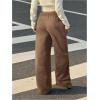 image:imageWomens Y2K Camo Maple Leaf Print Sweatpants Baggy Hip Pop Elastic Waist Long Pants StreetwearCoffee Brown