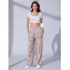 image:imageWomens Y2K Camo Maple Leaf Print Sweatpants Baggy Hip Pop Elastic Waist Long Pants StreetwearGrey