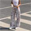 image:imageWomens Y2K Camo Maple Leaf Print Sweatpants Baggy Hip Pop Elastic Waist Long Pants StreetwearMulticolor