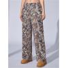 image:imageWomens Y2K Camo Maple Leaf Print Sweatpants Baggy Hip Pop Elastic Waist Long Pants StreetwearMulticolor Grey