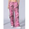 image:imageWomens Y2K Camo Maple Leaf Print Sweatpants Baggy Hip Pop Elastic Waist Long Pants StreetwearPink