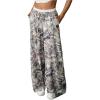image:imageWomens Camo Pants Wide Leg Baggy Sweatpants Drawstring Waist Y2k Stweat Pants Joggers StreetwearGrey