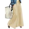 image:imageWomens Wide Leg Sweatpants High Elastic Waist Flowy Palazzo Pants Loose Baggy Pants BottomsYellow